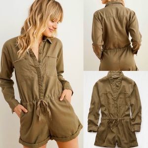 Aerie softest utility twill romper
